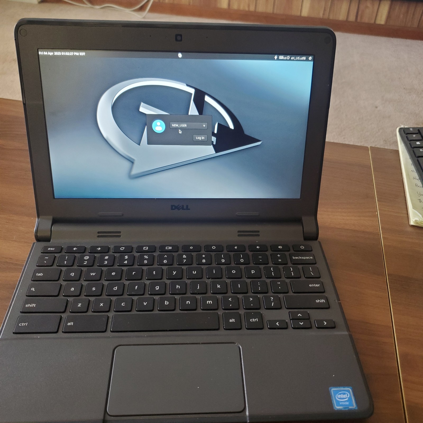 Dell Chromebook 11 With MX Linux Installed