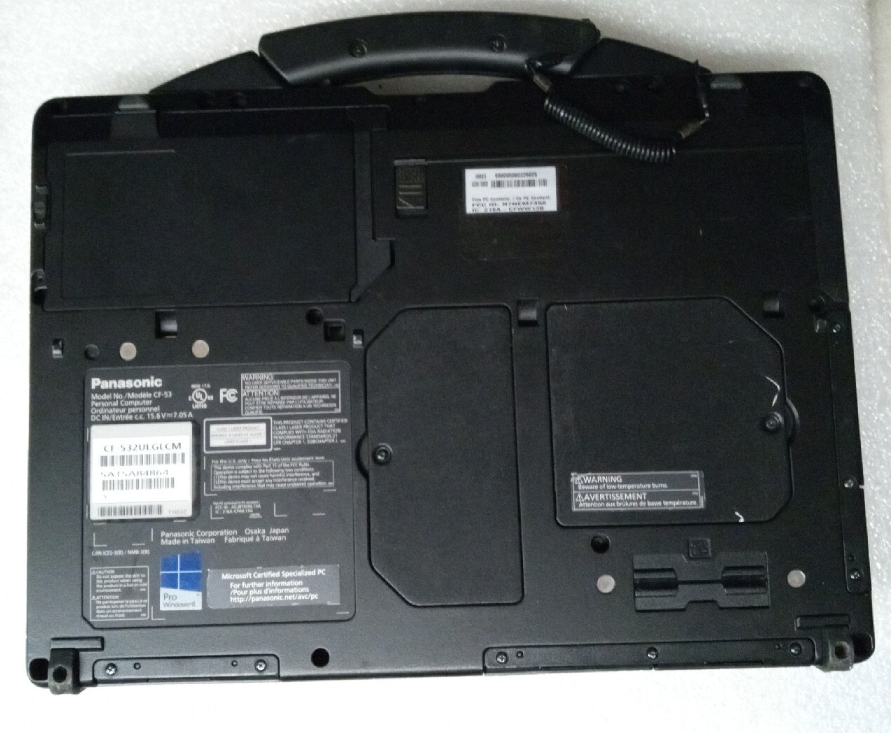 Panasonic Toughbook CF-53 14″ Core i5 4310U 8GB RAM 256GB SSD Touch
