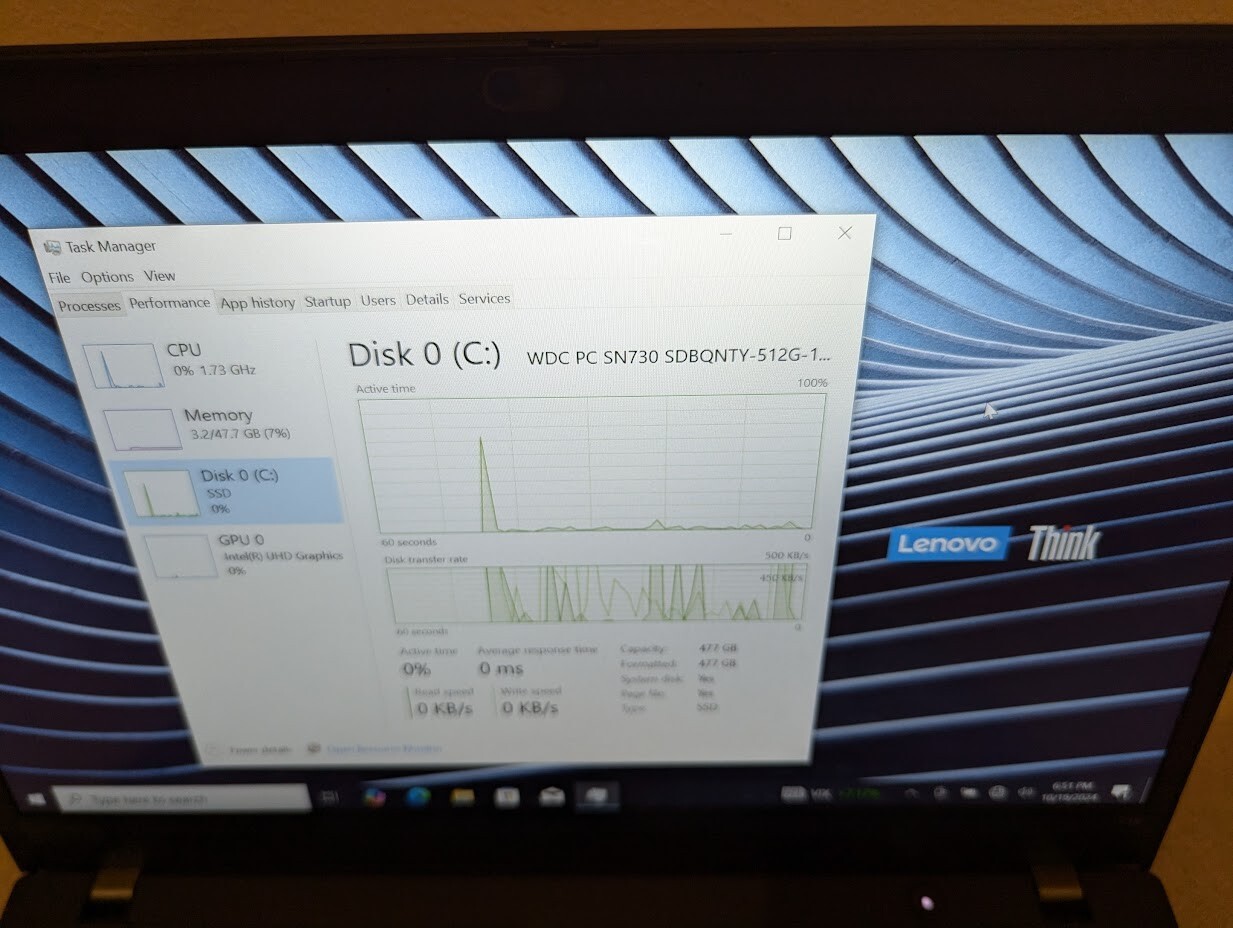 Lenovo Thinkpad T14 G1 i7-10610U 48GB RAM/500 GB SSD – Win 10 Pro TOUCHSCREEN