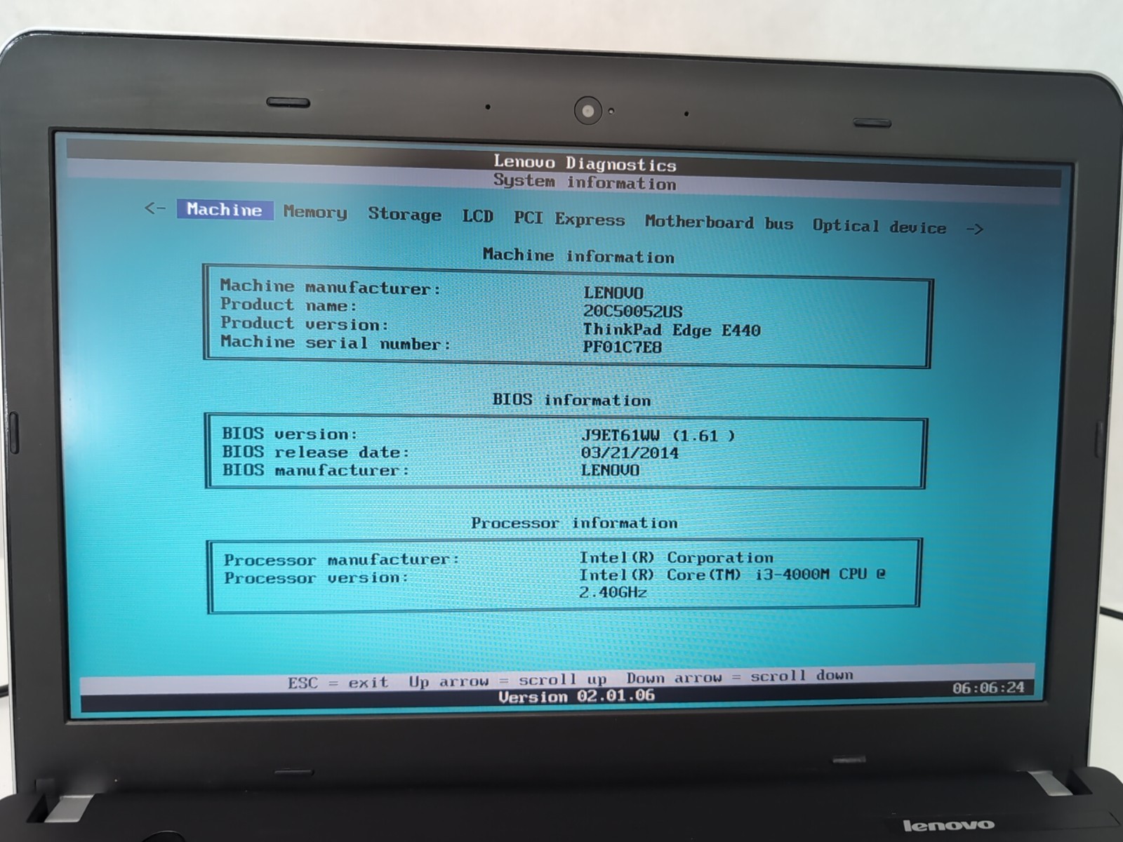 PARTS REPAIR Lenovo ThinkPad E440 Laptop i3-4000m @ 2.40 GHz 4 GB Ram Win 10