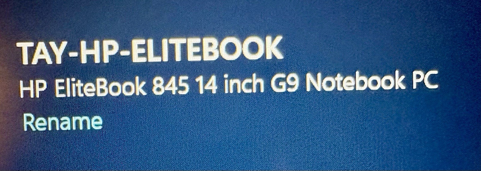 HP EliteBook 845 G9 14” (238GB SSD AMD Ryzen 7 Pro 6850U 2.7GHz 16GB RAM)