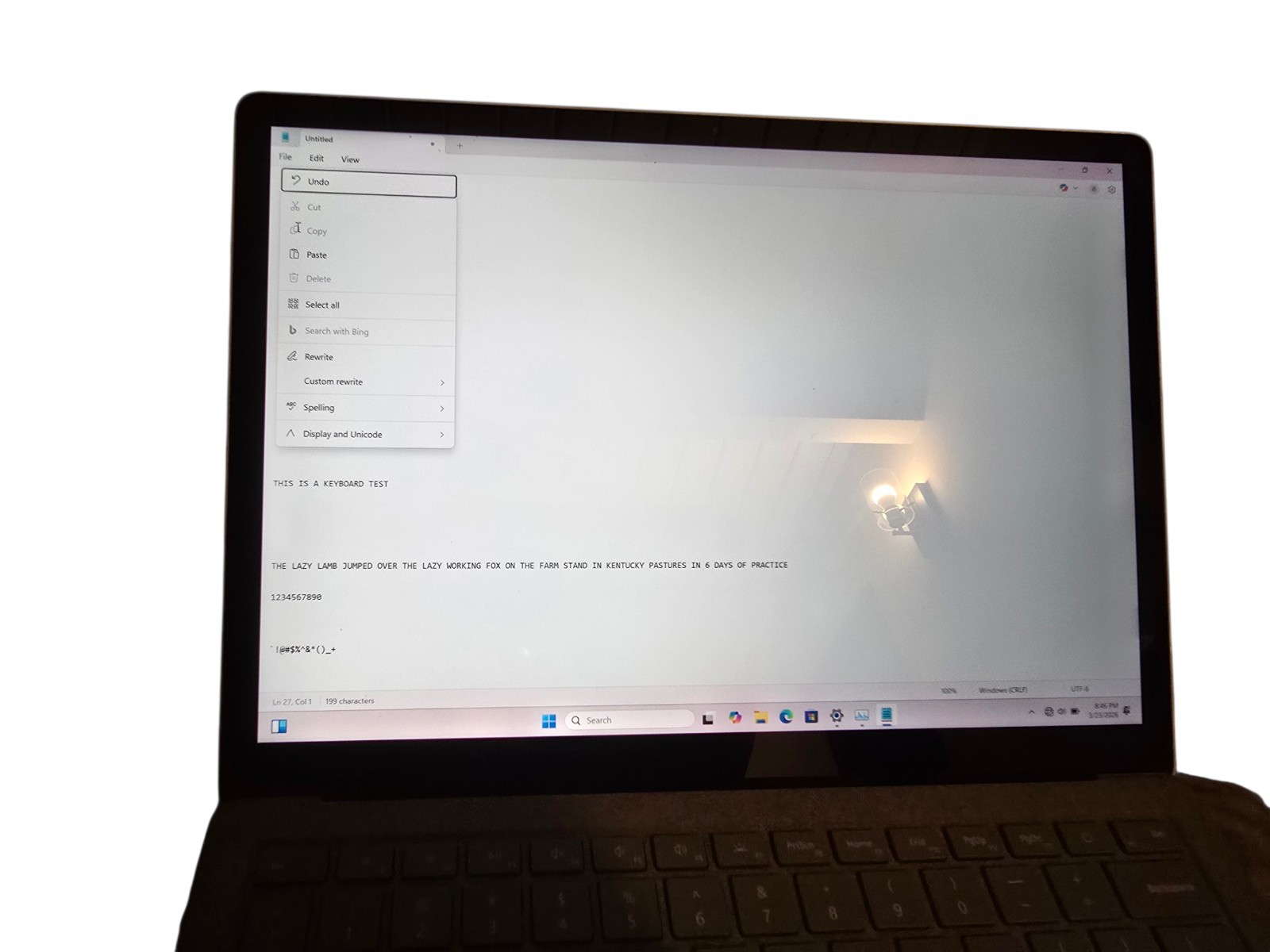 Microsoft Surface Laptop 2 13.5″ SLV i5 8250U 8GB RAM 128GB SSD Touch Chrg Win11