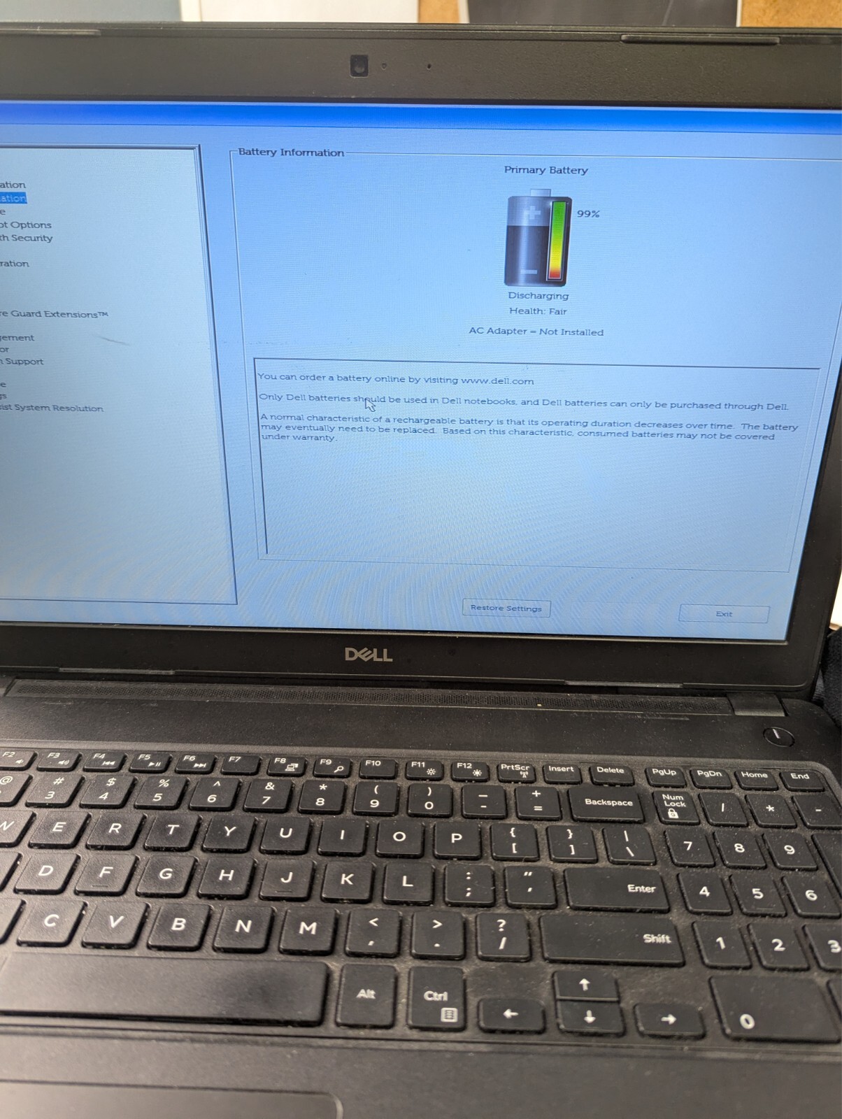 Dell Latitude 3580 15.6″ (Intel Core I5 , 250 GHz), 4 GB RAM, 500 GB HDD