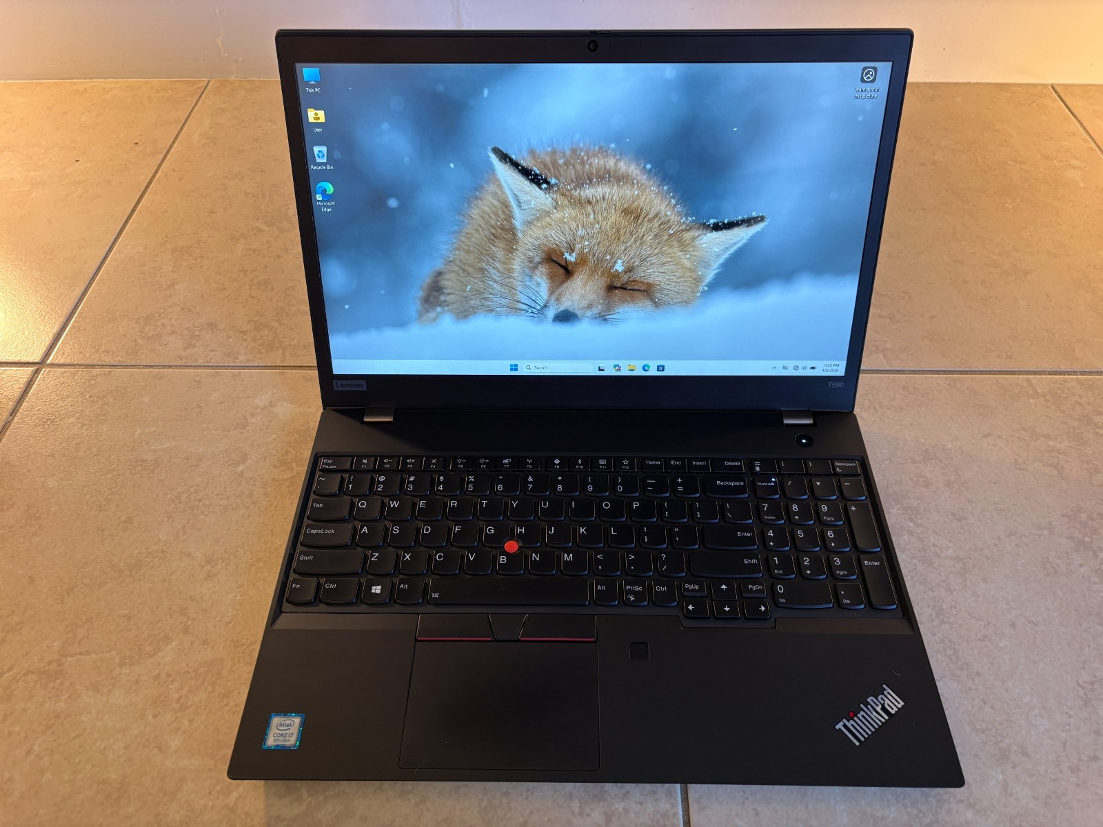 Lenovo ThinkPad T590 i7-8565U 16GB RAM 512GB SSD Windows 11 Pro 15.6″ Laptop