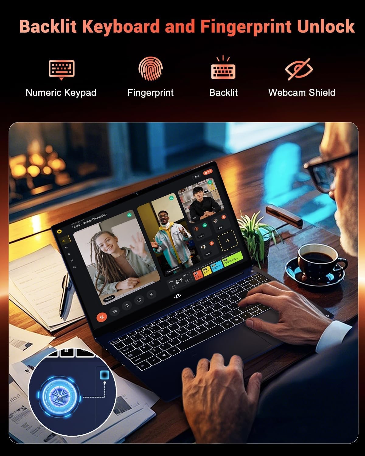 NIMO 15.6 IPS FHD-Gaming-Laptop, AMD Ryzen 7 8745HS 16GB DDR5 RAM 512GB SSD