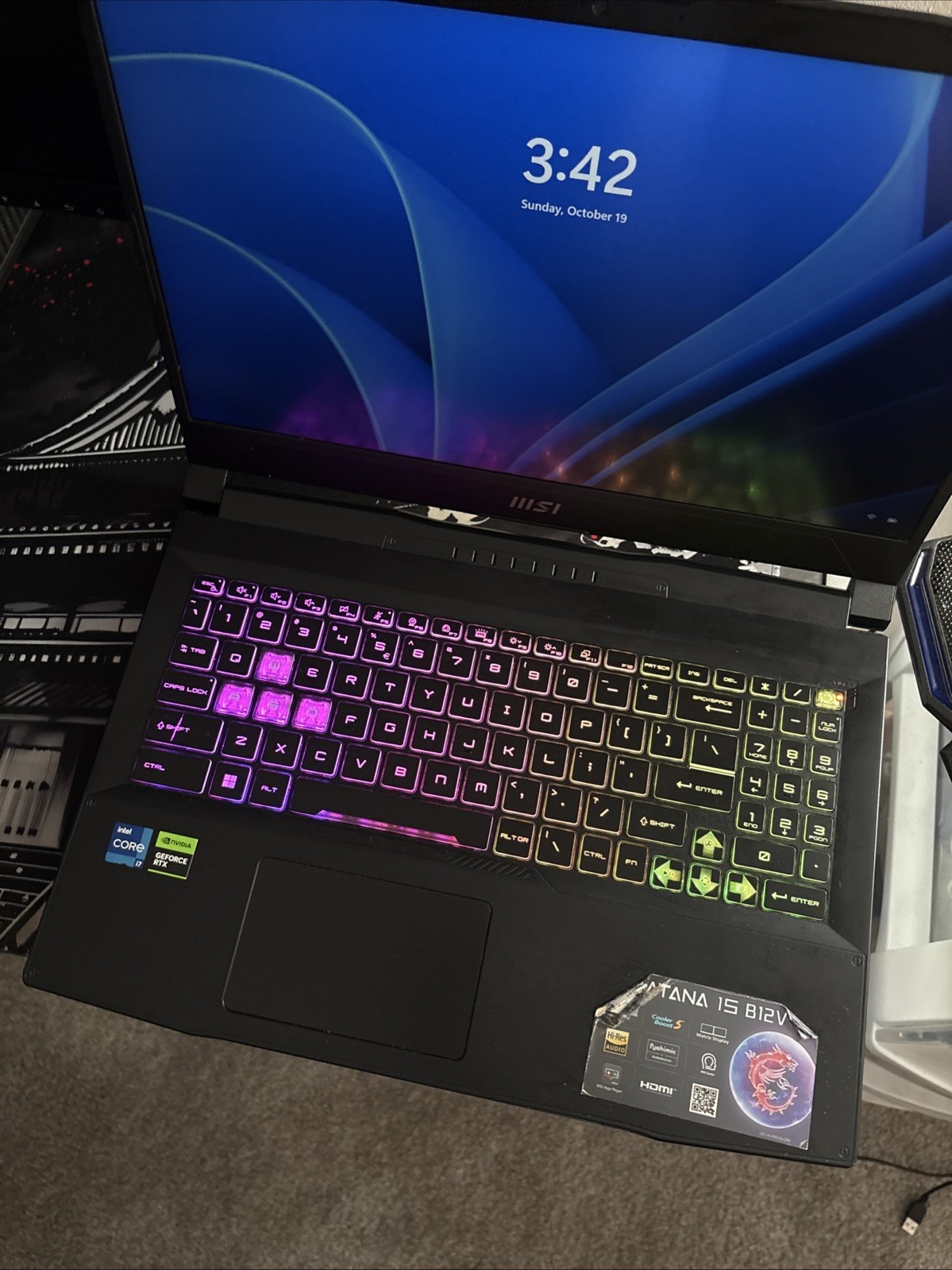 MSI Katana 15 B12V 15.6″ i7-12650H 2.3GHz 16GB RAM 512GB SSD GeForce RTX 4060