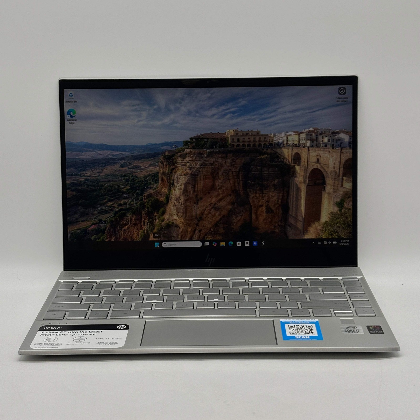 Broken HP Envy 13-AQ1076NR 13″ i7-1065G7 1.3GHz 8GB RAM 512GB SSD Read