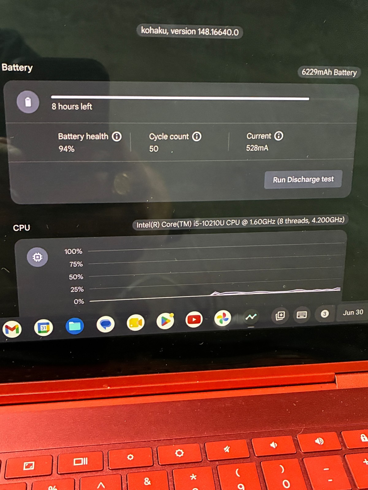 Samsung Galaxy Chromebook XE930QCA Intel i5 8GB RAM 13.3″ 4K UHD Great Condition