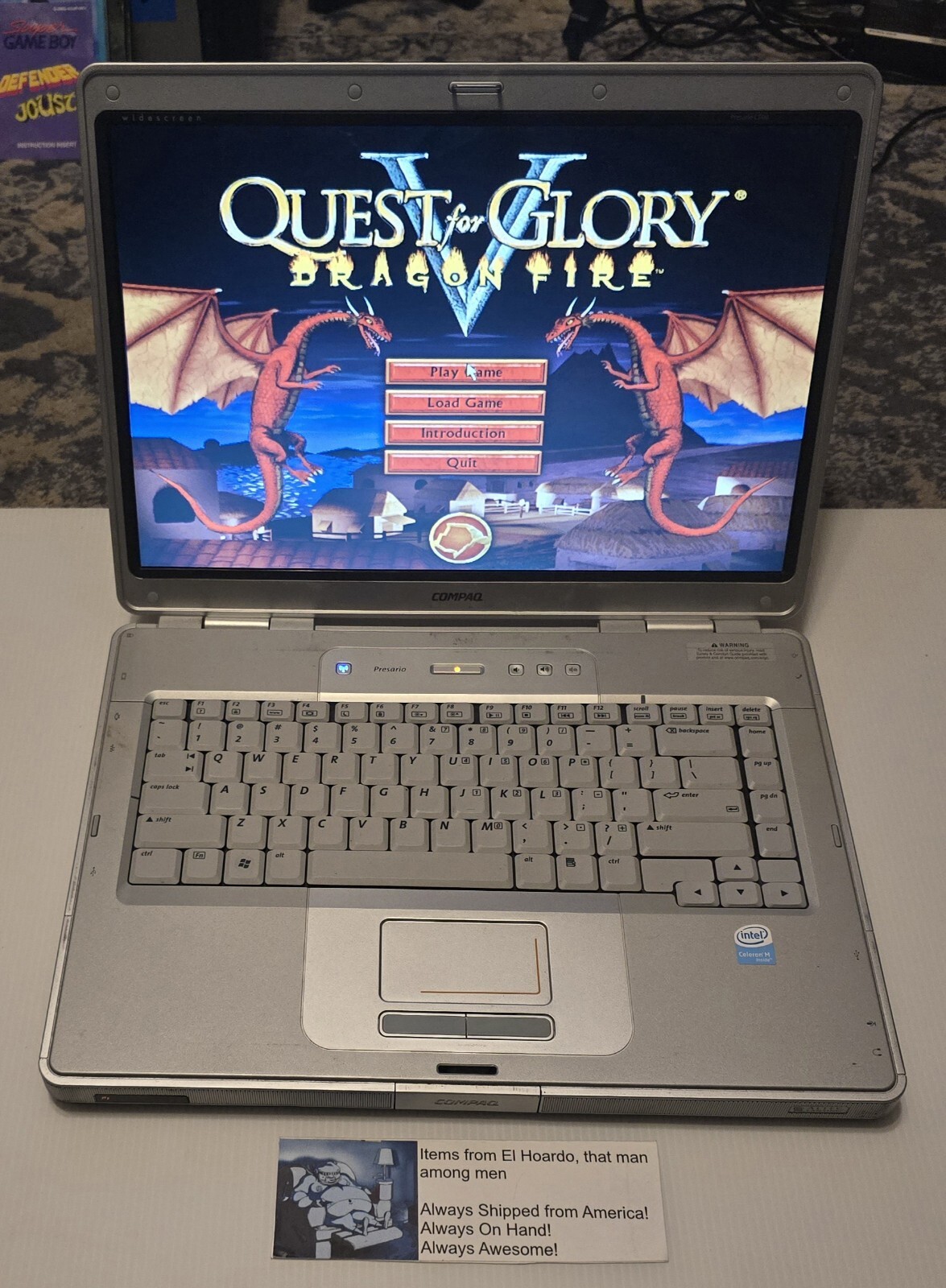 Compaq Presario C500 Intel Celeron M 520 1.60 GHz 512MB RAM 80GB HDD Win XP Fun!