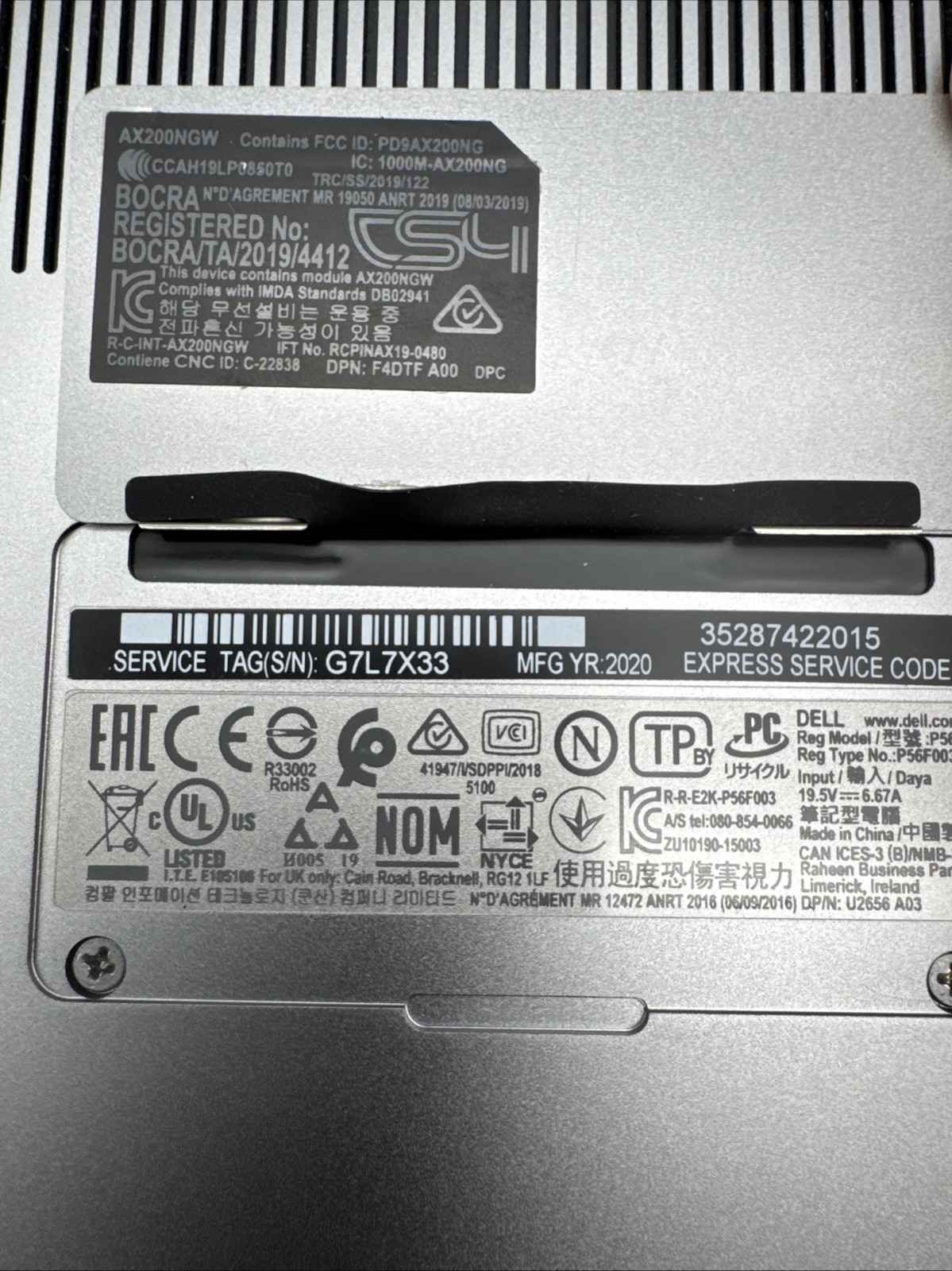 Dell Precision 5540 15.6″ i7-9850H 2.6GHz 40 GB RAM, NO HDD/Os