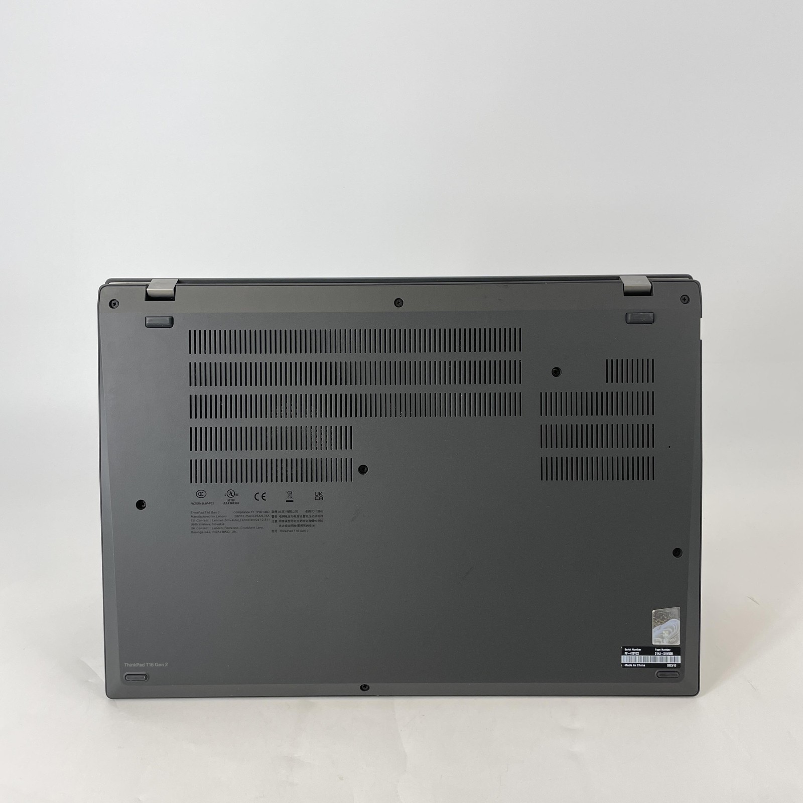 Lenovo ThinkPad T16 Gen 2 Gray FHD+ 1.8 GHz i7-1365U 16GB 512GB SSD Good