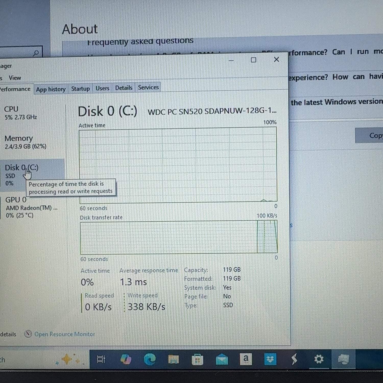 HP NoteBook 14-dk0002dx A9-9425 3.10 4GB RAM 128GB SSD