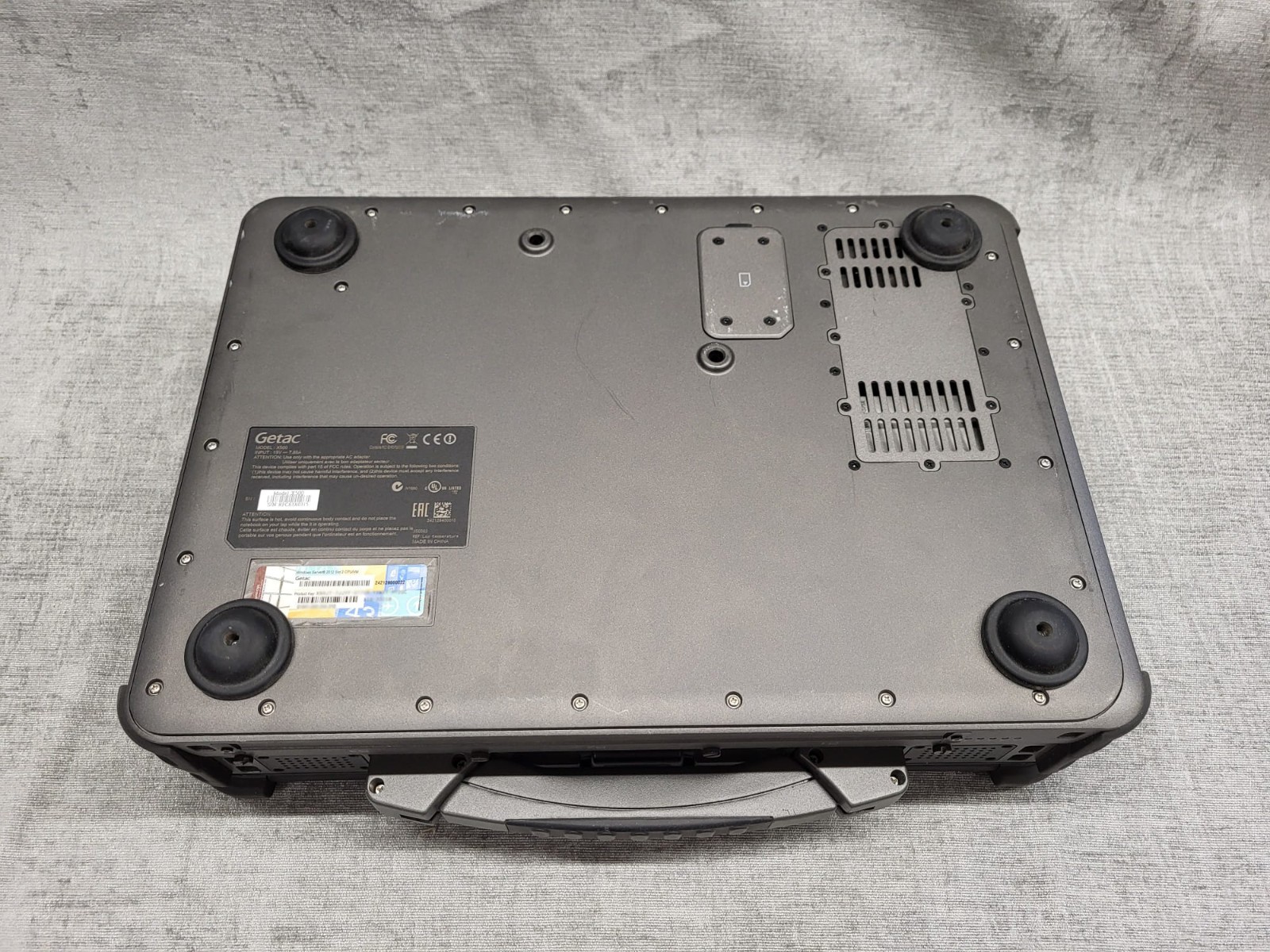 Rare GETAC X500 G2 Rugged Mobile Laptop / Server X500 i7 32gb Ram holds 6 HDD’S