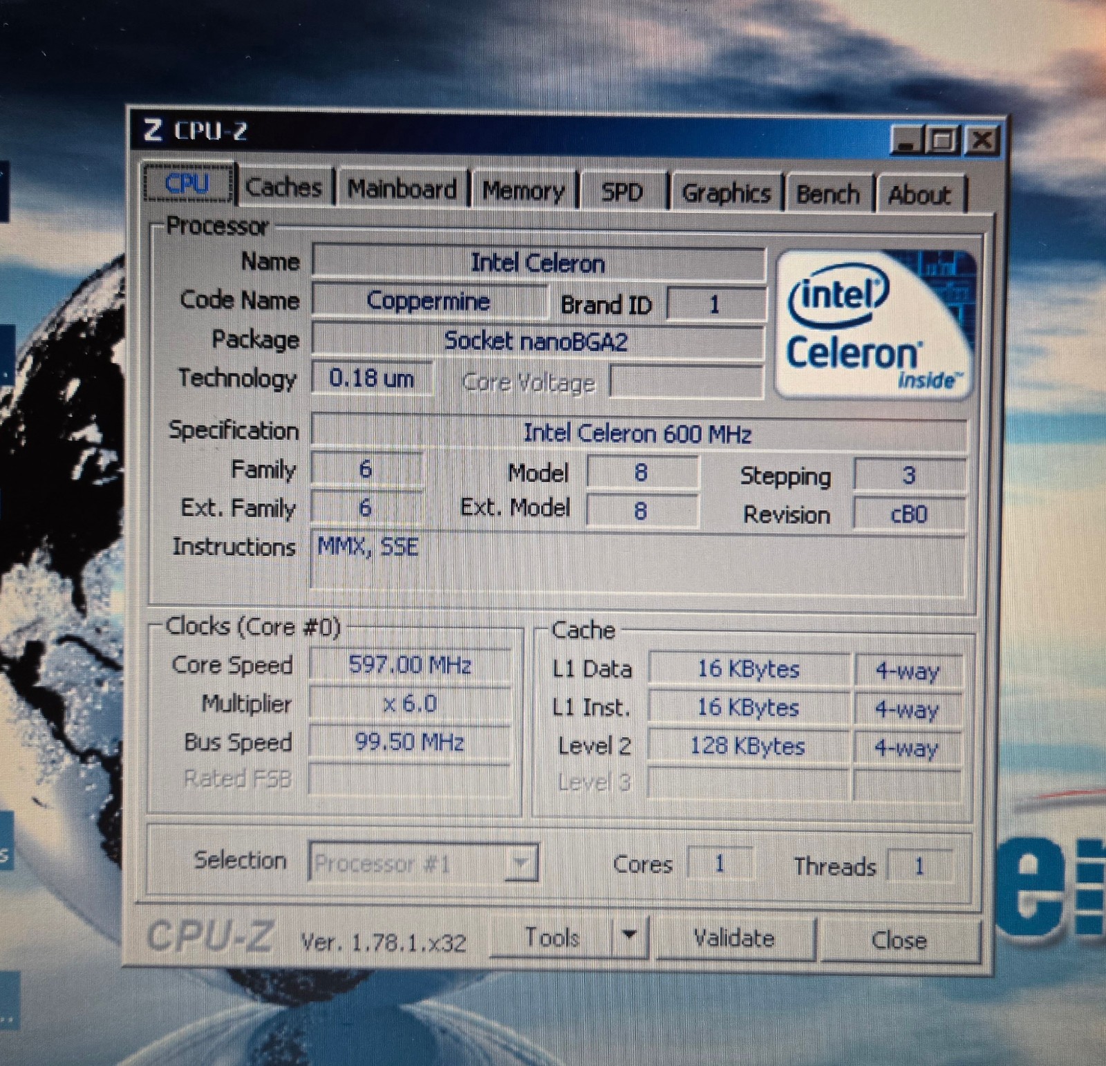 Vintage Systemax N20U (Intel Celeron @ 600 MHz, 196 MB RAM, Win2000)