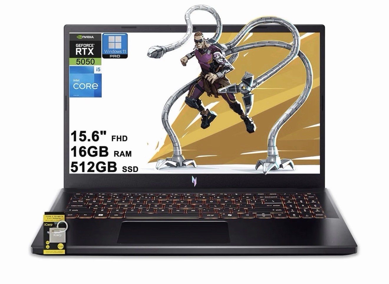 Acer Nitro V 15 15.6″ Laptop i5-13420H 16GB RAM 512GB SSD RTX 5050 BRAND NEW!