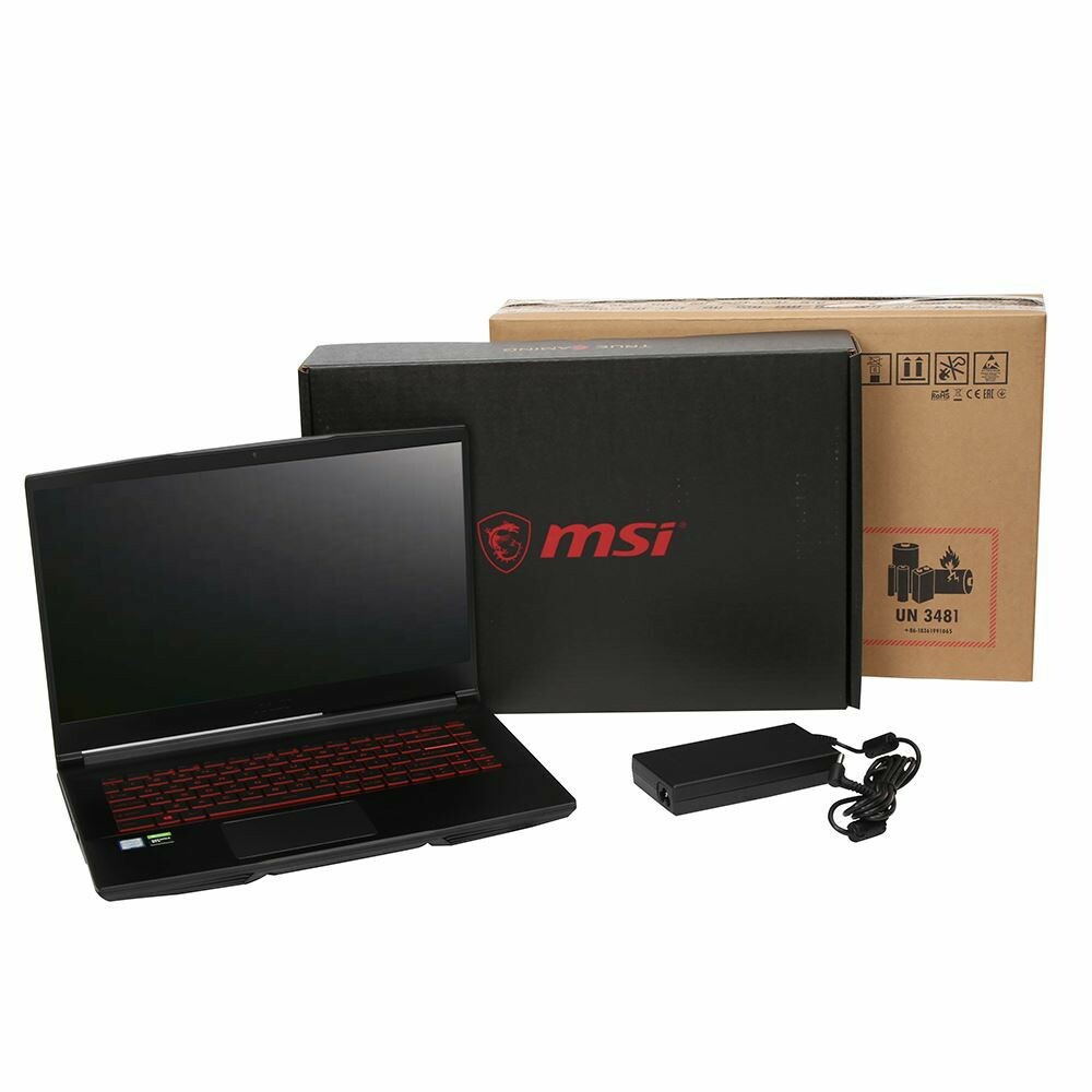 MSI GF63 Thin 15.6″ Gaming Laptop 9th Gen i7 GTX 1650 Ti MAX-Q 512GB SSD W10H