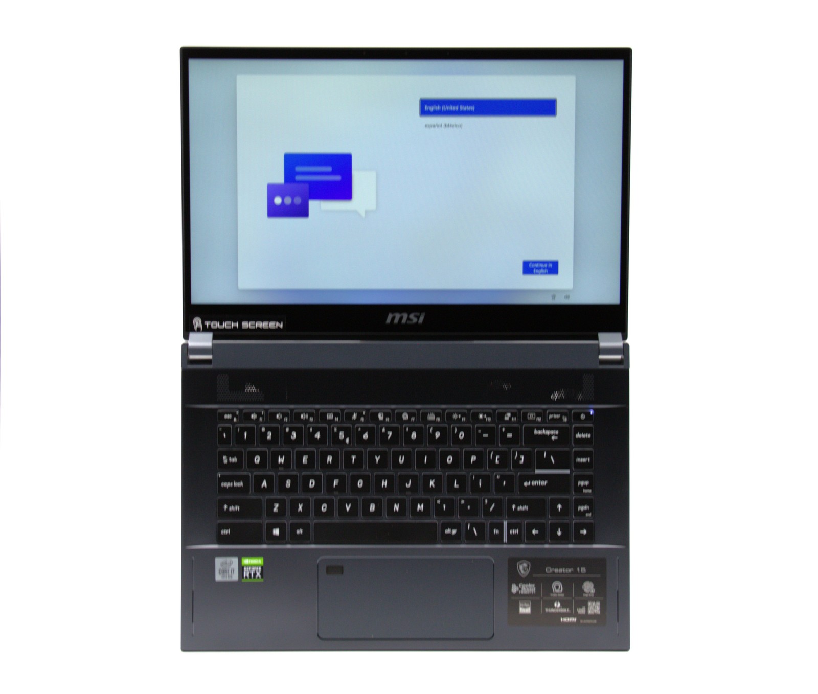 MSI Creator 15 A10SET – FHD Touch – i7-10875H – 16GB RAM – RTX 2060 – 512GB SSD