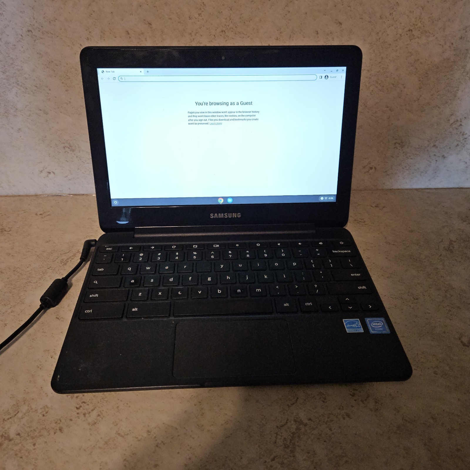 Computer 2016 Samsung Chromebook (Works, Must Use In “Guest Mode”)