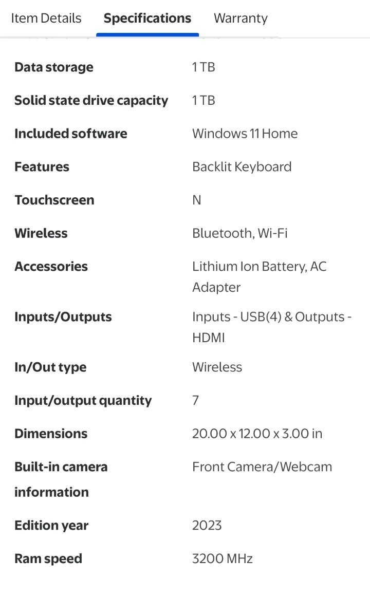 ASUS Vivobook 17.3″ ( 1TB SSD, Intel Core i9-13th, 2.6 GHz, 16GB) Laptop – Black