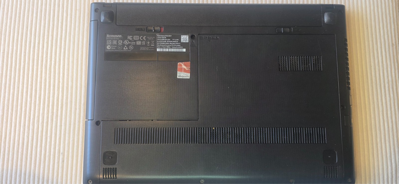 Lenovo Notebook Laptop G40-80 256 SSD 16gb RAM i3 processor