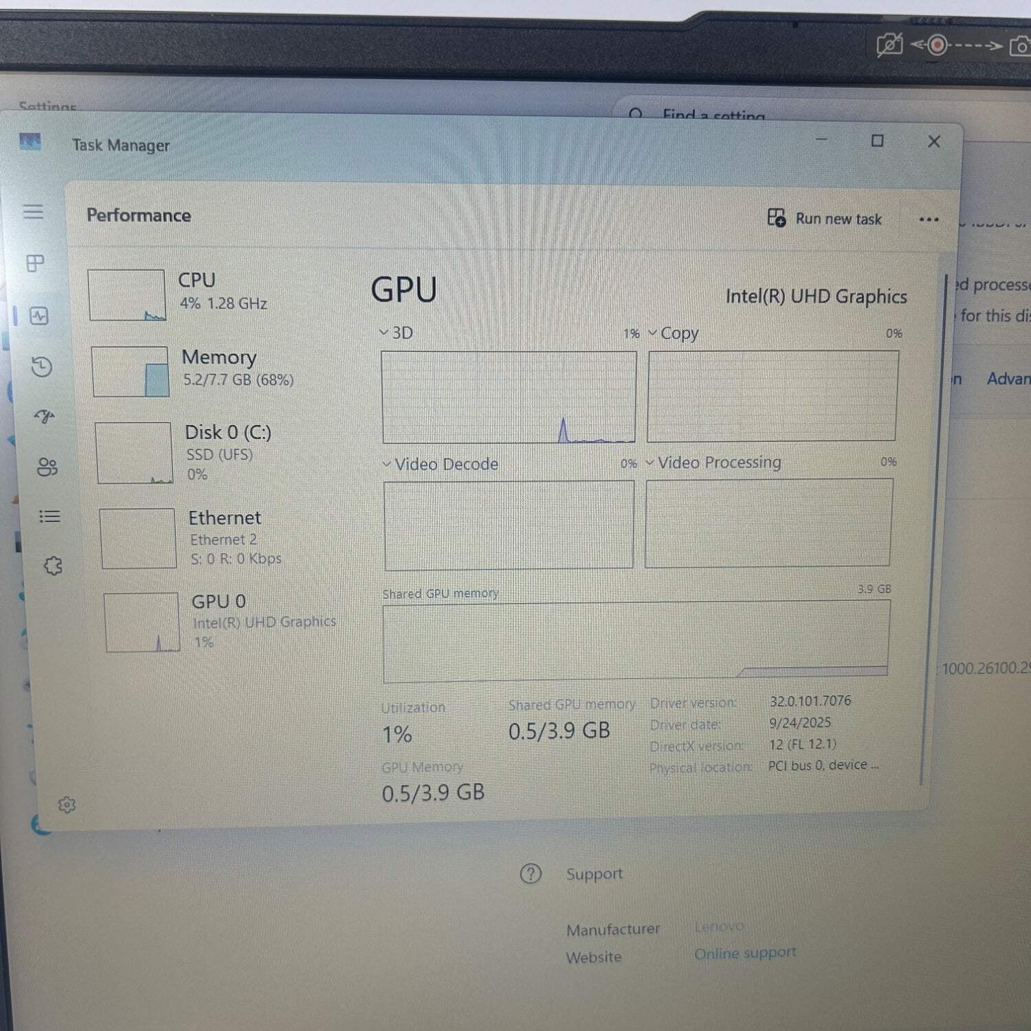 Lenovo IdeaPad 3 82XB 15.6″ i3-N305 1.8GHz 8GB RAM 128GB SSD