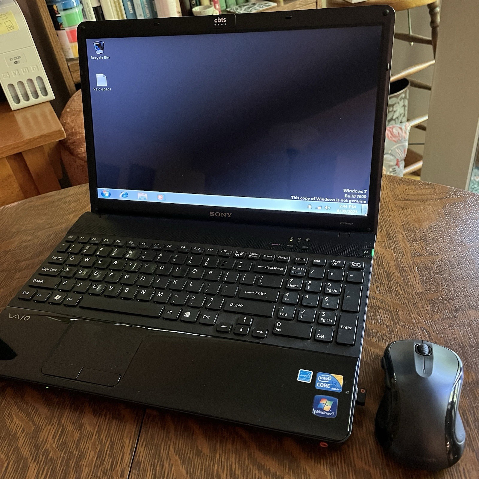 *READ* Sony Vaio VPCEB11GX Laptop Windows 7 Pro 262GB SSD Drive Upgrade Intel i3