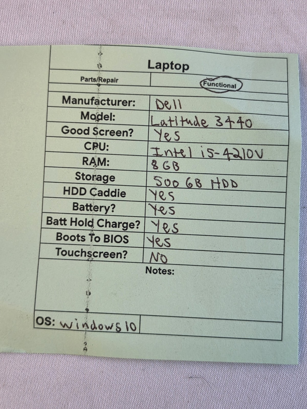 Dell Latitude 3440 Laptop – Intel i5-4210u- 8GB RAM – 500GB HDD – Windows 10