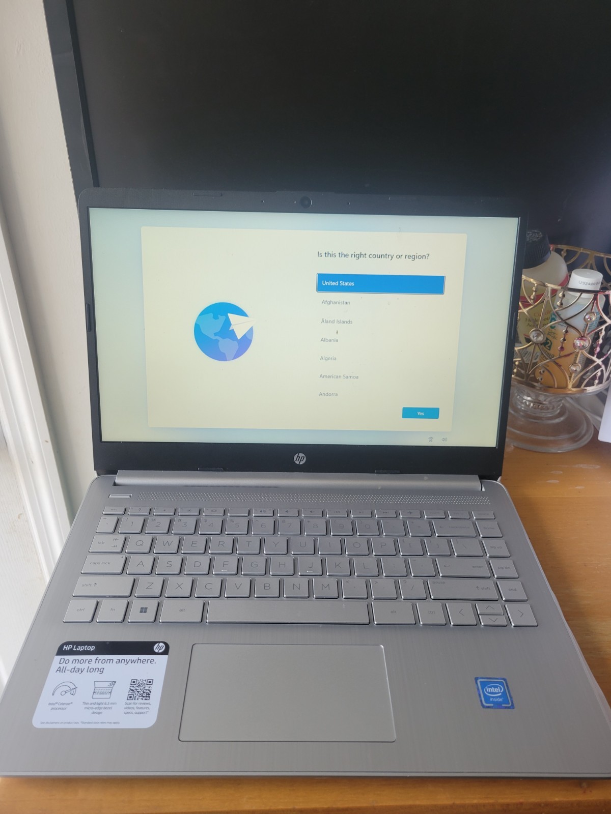HP 14” HD Laptop, Intel Celeron N4120, 4GB RAM, 64GB eMMC, windows