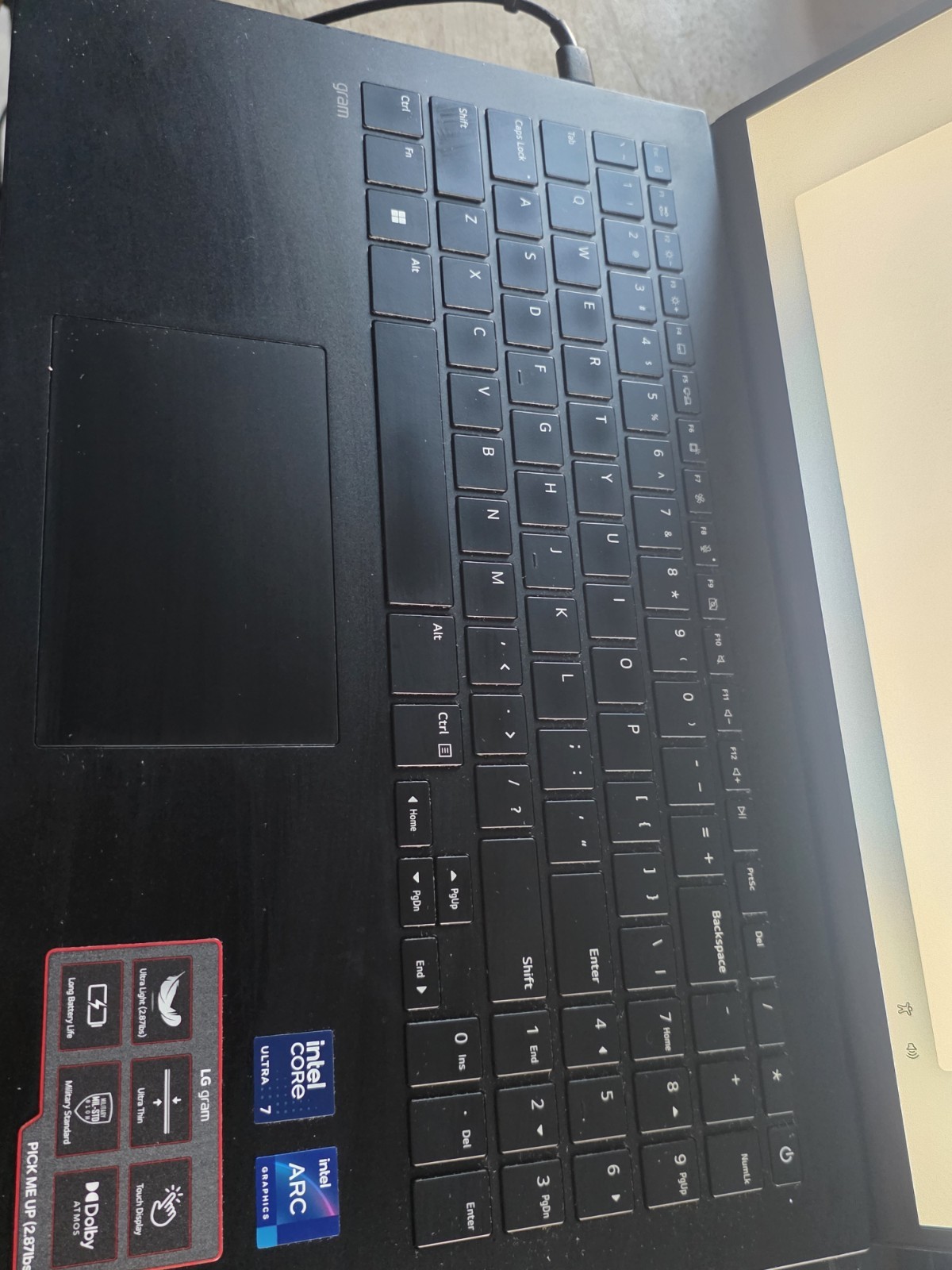 LG Gram 15Z90S 15.6″ FHD Touch Ultra 7 Processor 155H 16GB 1TB SSD Good