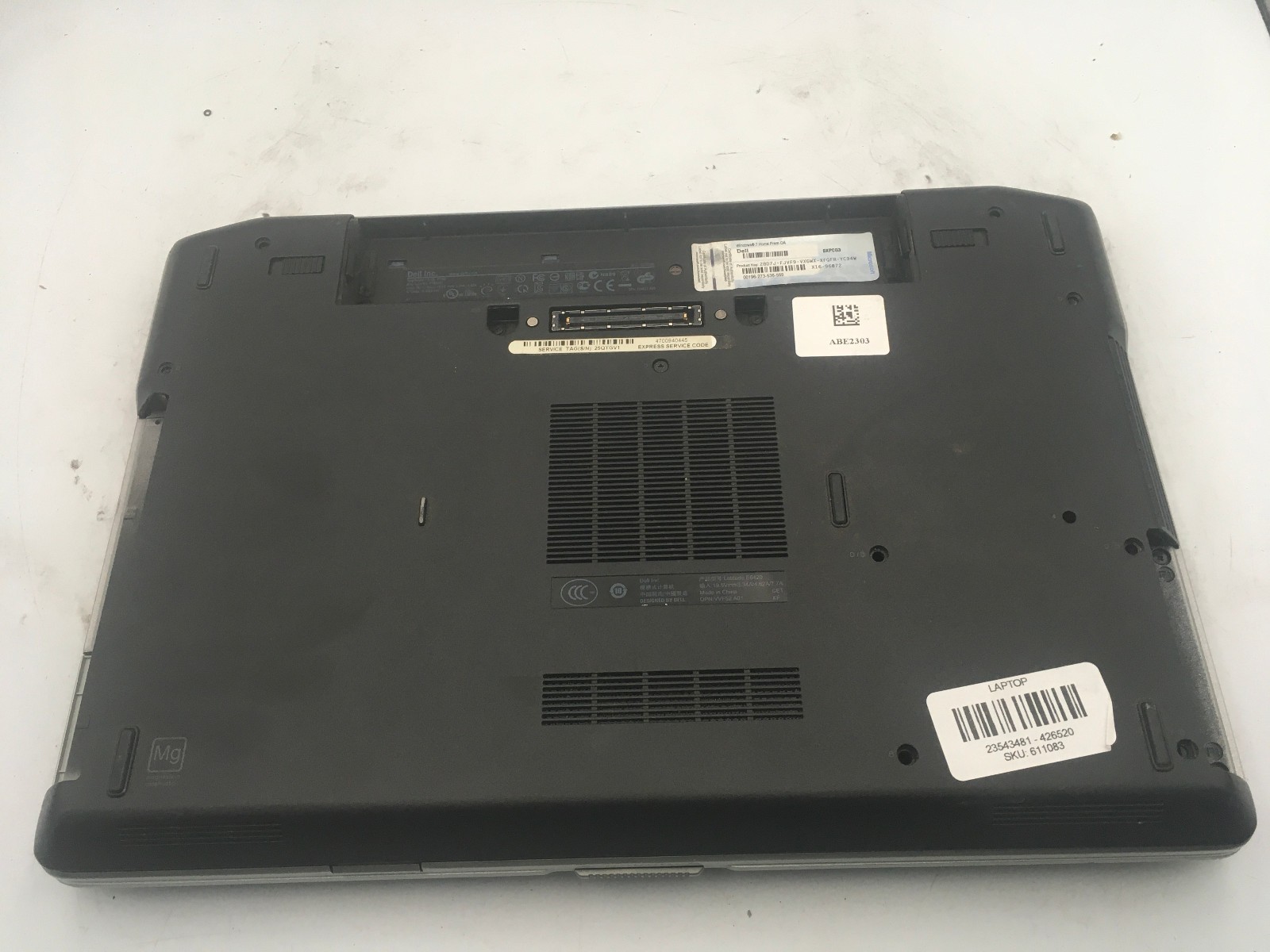 DELL LATITUDE E6420 – BOOTS TO BIOS – INTEL I5 2430M – NO RAM – READ DESC – BB !