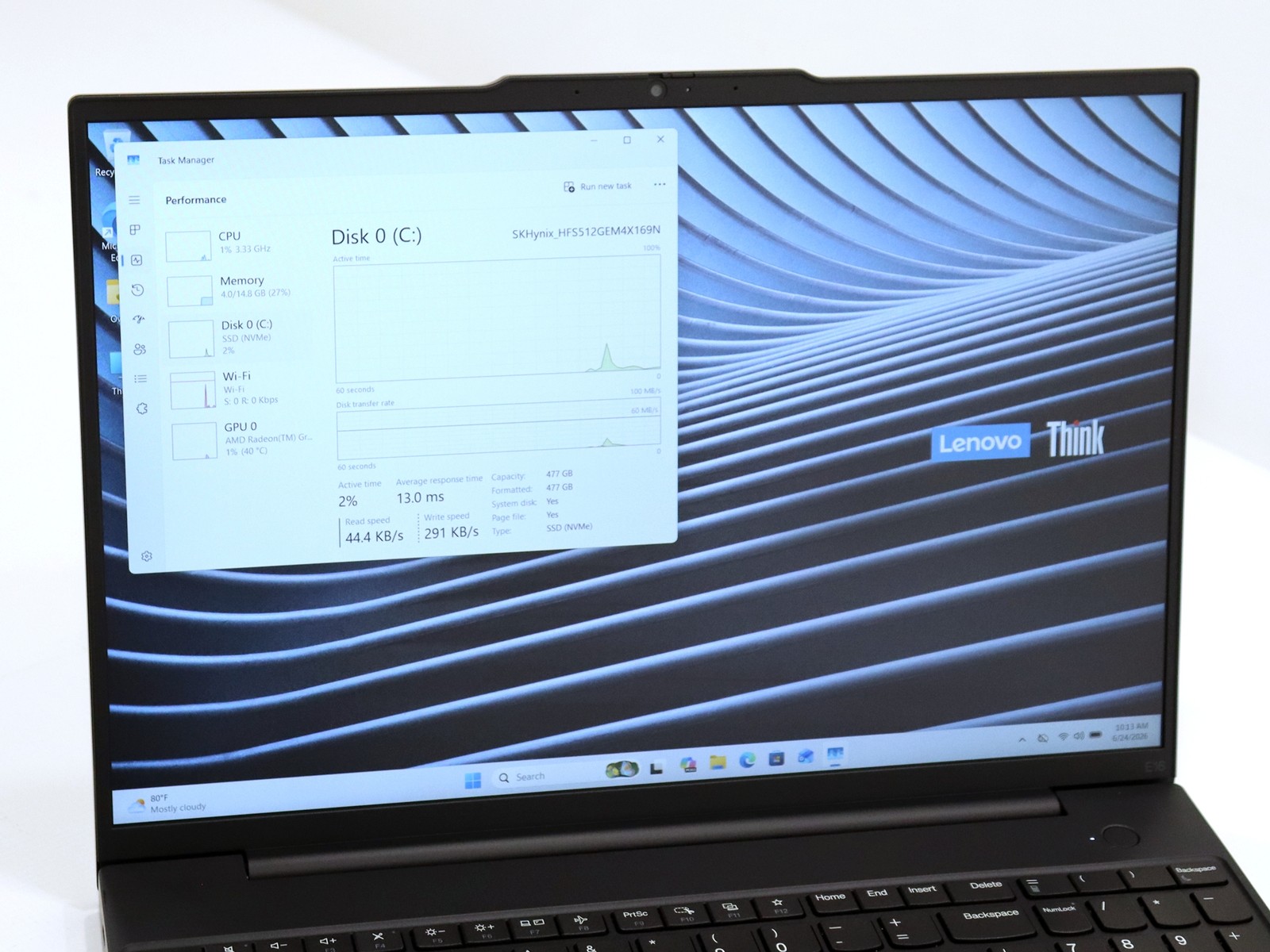 Lenovo ThinkPad E16 Gen 2 16.0″ AMD Ryzen 5 7537U 16GB RAM 512GB NVMe W11P