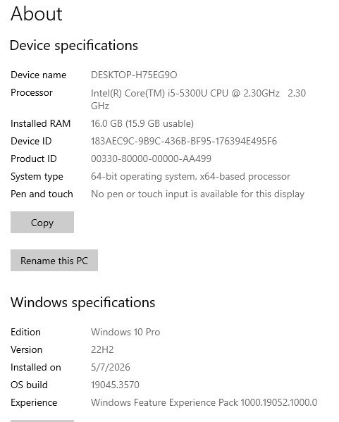 HP EliteBook 840-G2 14″ (Intel i5-5300U 2.3) 16GB RAM (120GB SATA HD) Win10 Pro