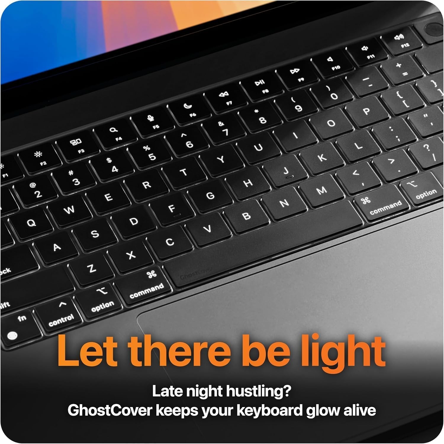 GhostCover FlexType Premium Keyboard Protector for 2021-2026 MacBook Pro 14/16