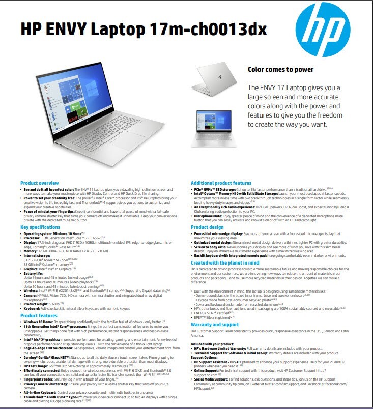 HP ENVY 17″ CH Series+Touch+I7-11th@4.7GHz+16GB RAM+1TB M.2 G4 SSD+OMEN+HDMI 2b