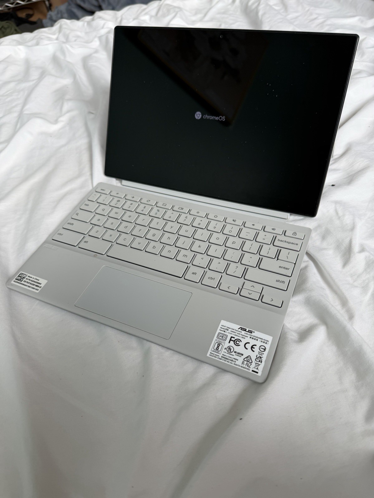 ASUS Chromebook Notebook Laptop Silver Chrome OS Portable Computer Sleek Design
