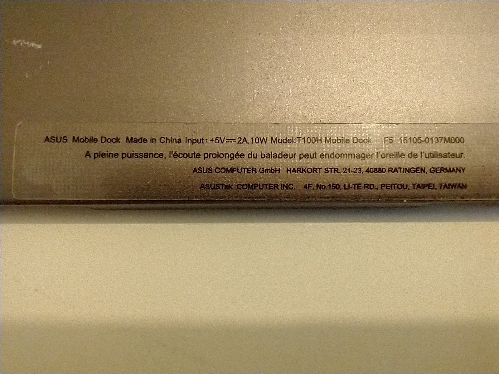 Asus Tablet T100H FOR PARTS FOR PARTS FOR PARTS