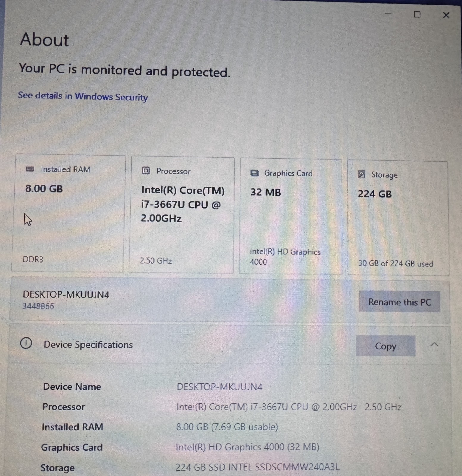 Lenovo 14″ Thinkpad X1 Carbon Intel i7 – 3667U 2.0GHz 8GB RAM 256GB Window10pro