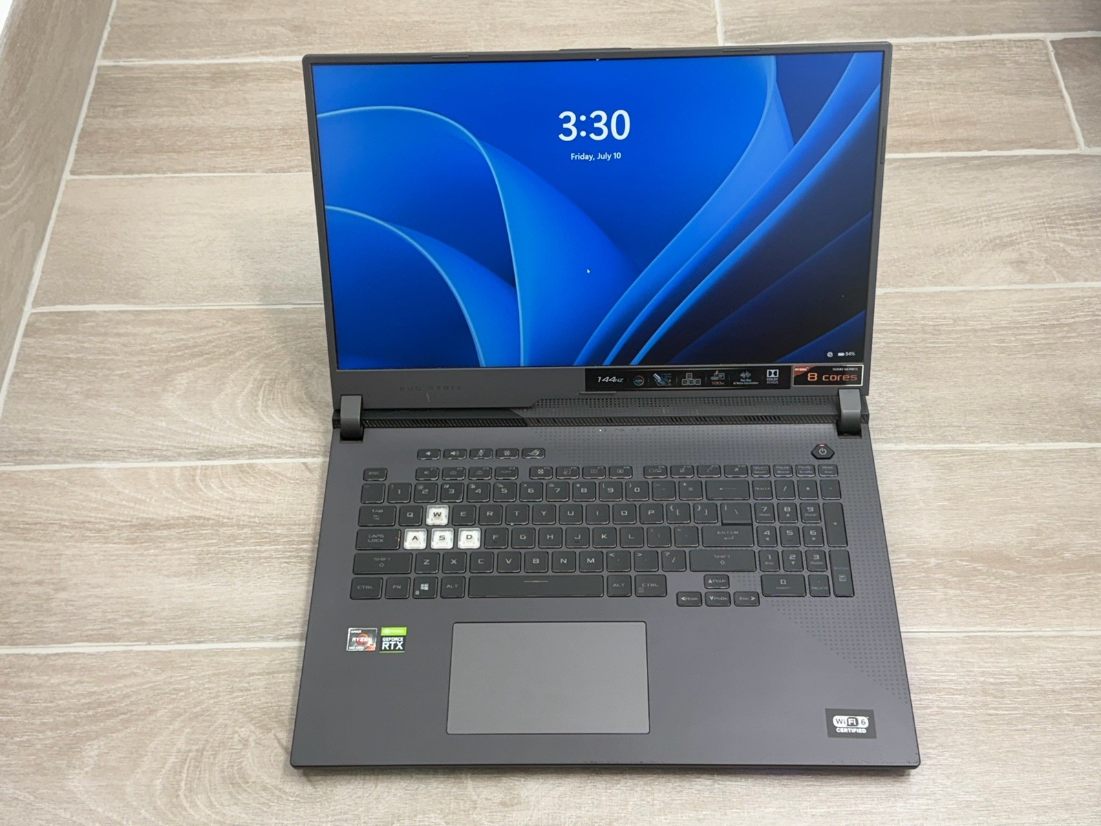 Asus ROG Strix G713 17″ Ryzen 7 5800H GeForce RT 3050 16GB RAM 512GB NVMe