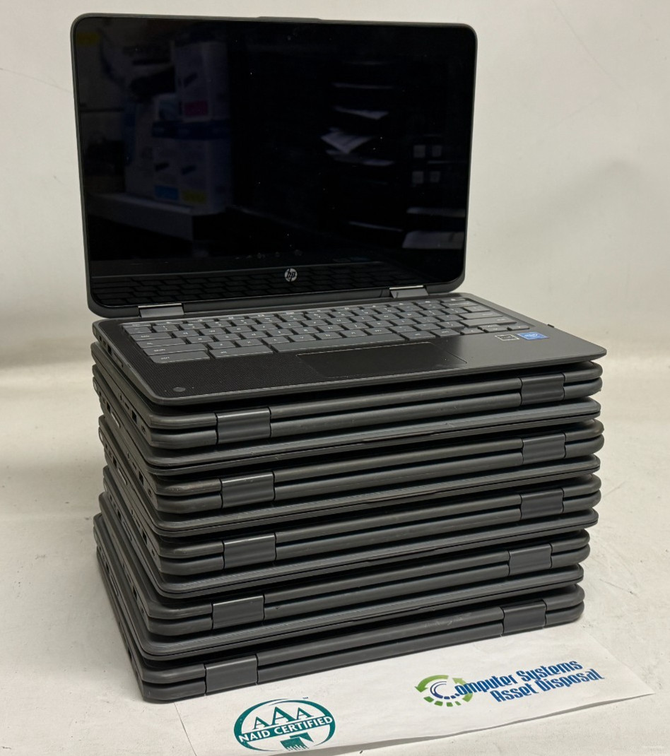 HP Chromebook x360 11 G1 EE 2in1 (N3350 – 4GB RAM – 32GB Storage) – Lot of 10