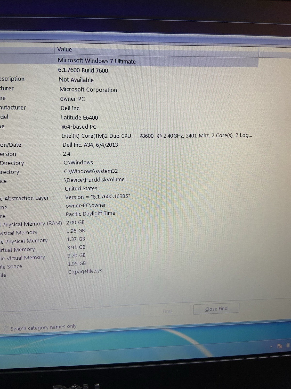 Dell Latitude E6400 Laptop 14″ Intel Core 2 Duo 2GB RAM 320GB HDD Windows 7