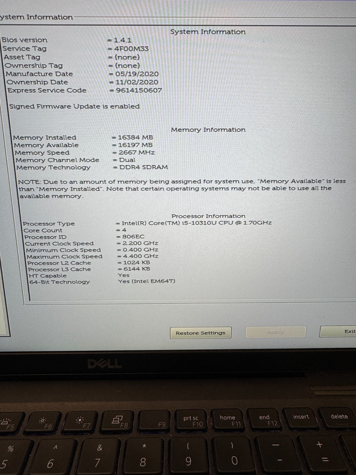 [Lot 3] Dell Latitude 7410 [i5-10310U, 16GB RAM, 256GB NVMe] NoOS ScreenDMG