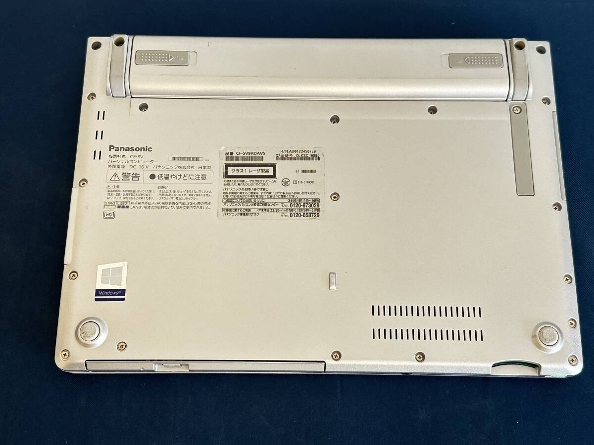 Panasonic Let’s note CF SV9 Core i5-10310U RAM 8GB SSD 256GB Win 11 Pro DVD