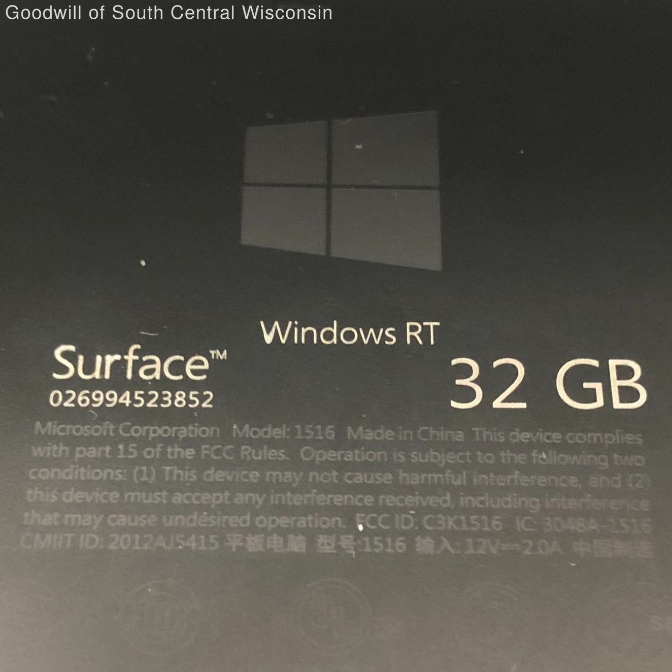 MSFT Employee Surface RT/2GB/32GB SSD