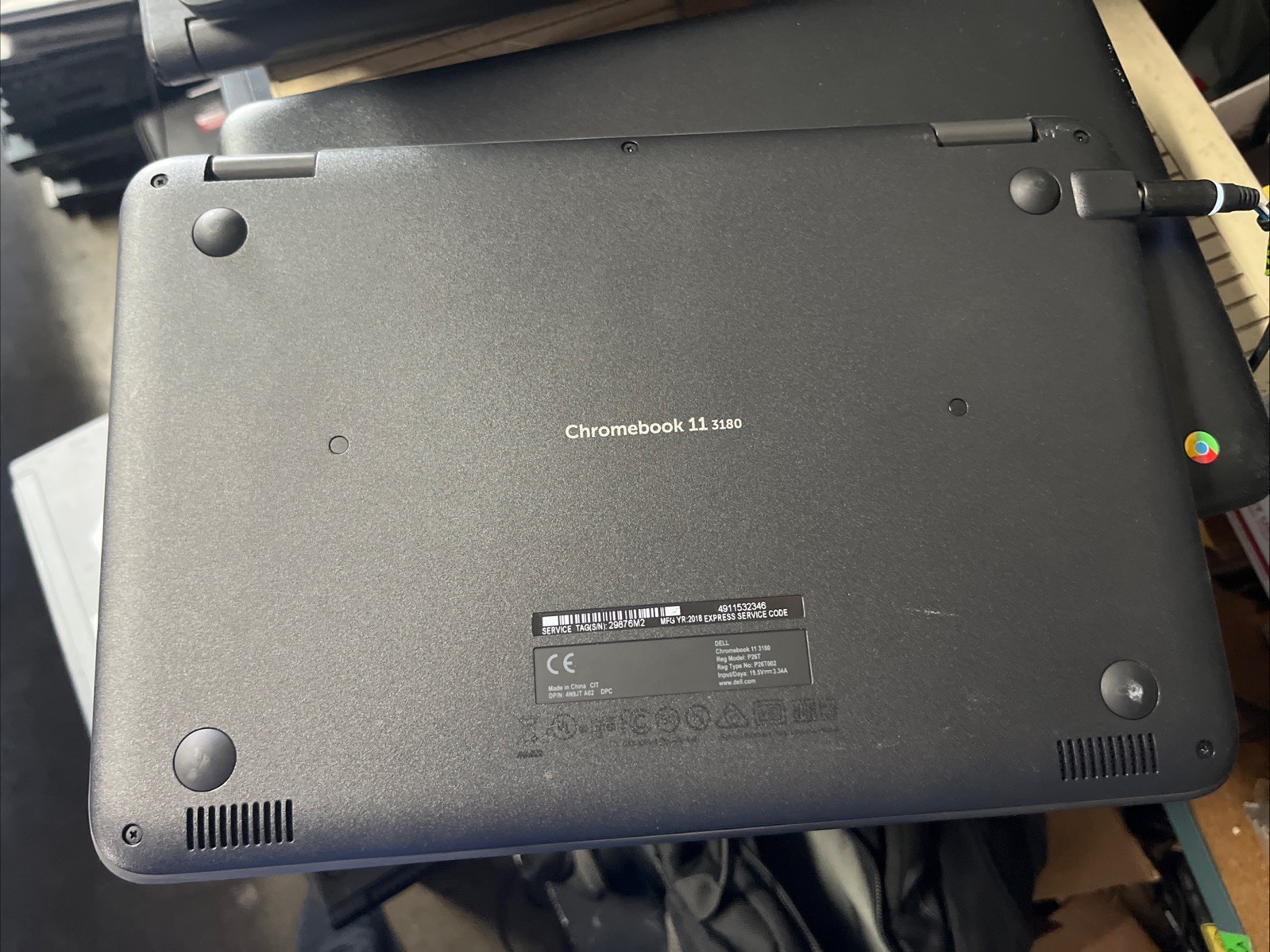 Lot of 40 Dell Chromebook 11 3180 11.6″ Intel 1.6GHz 4GB 16GB Adapter + Battery