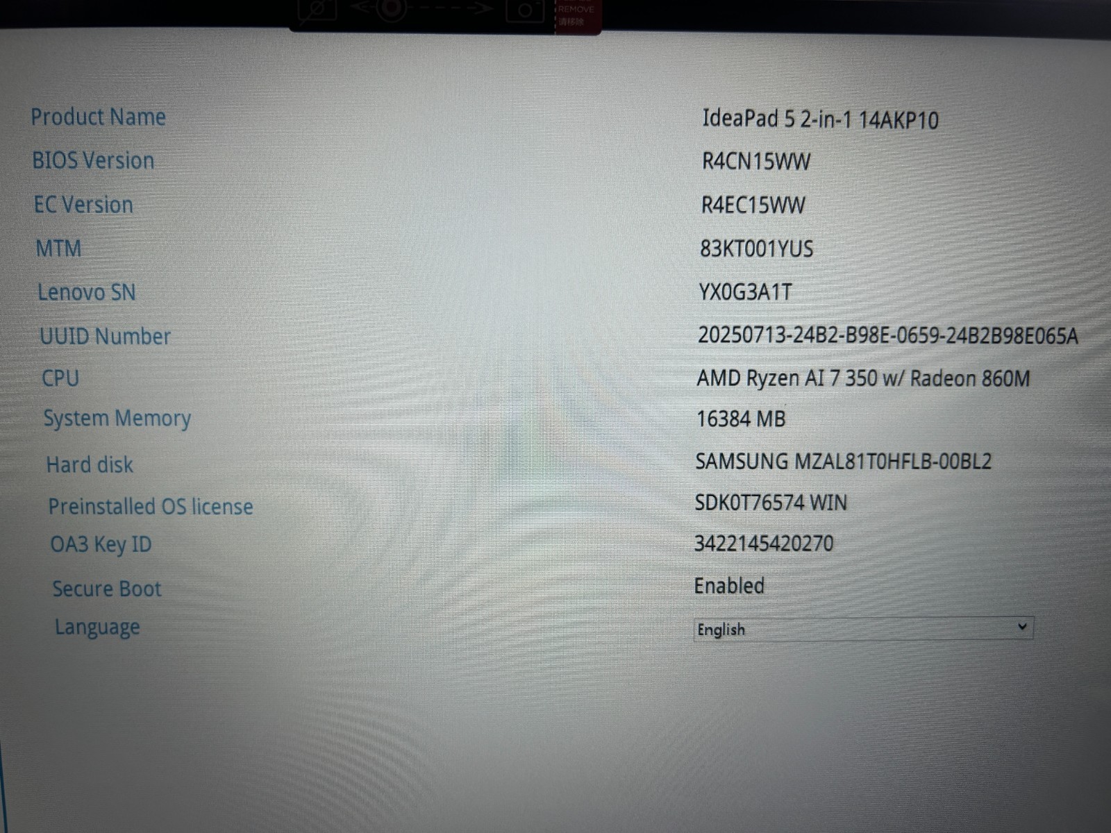 Lenovo IdeaPad 5 2-in-1 14AKP10, AMD Ryzen AI 7 350, 16 GB RAM, 1 TB NVMe SSD