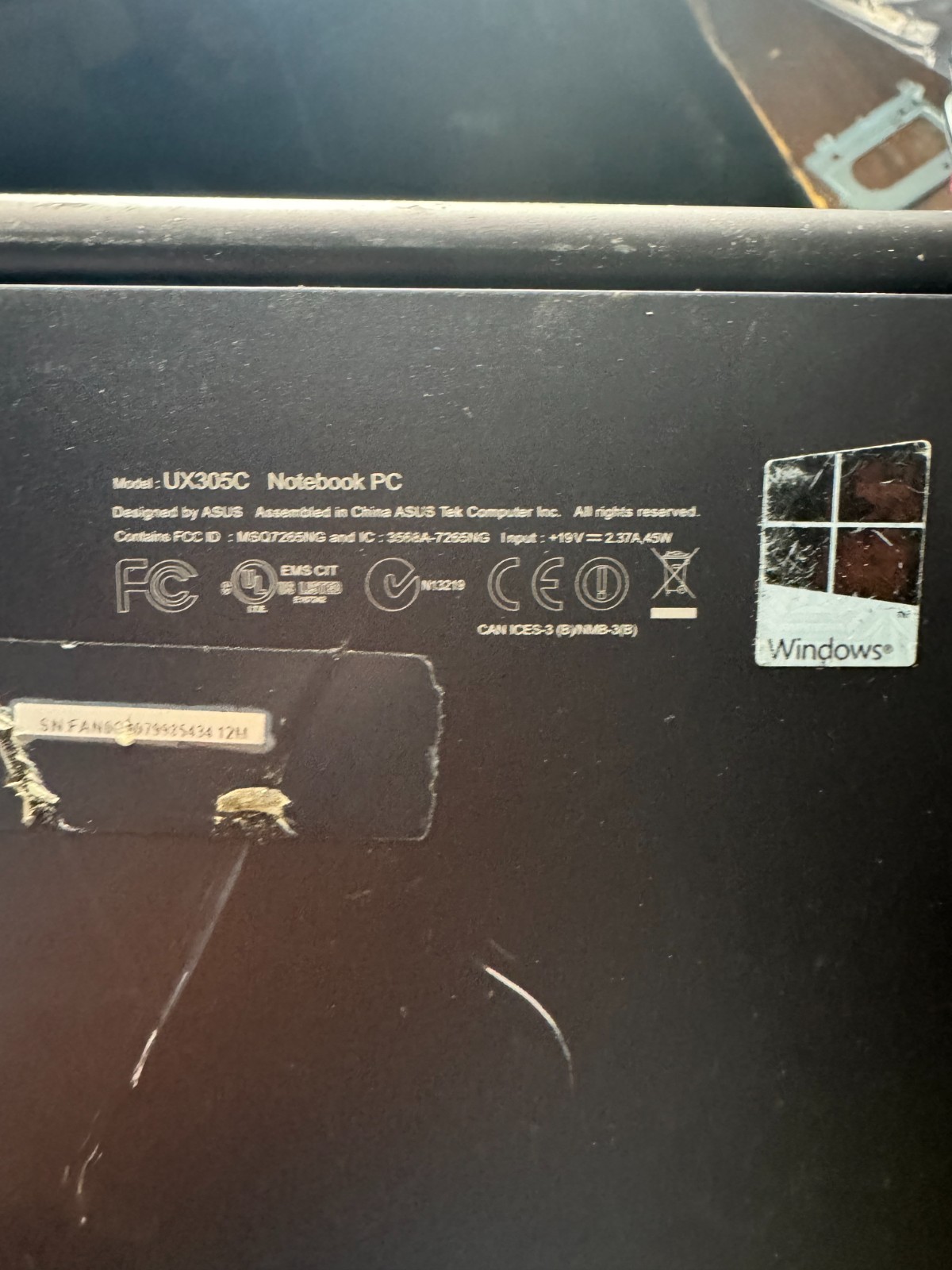 ASUS Laptop UX305C Core M3-6Y30, 8GB RAM, 13″ Laptop for Repair #4644