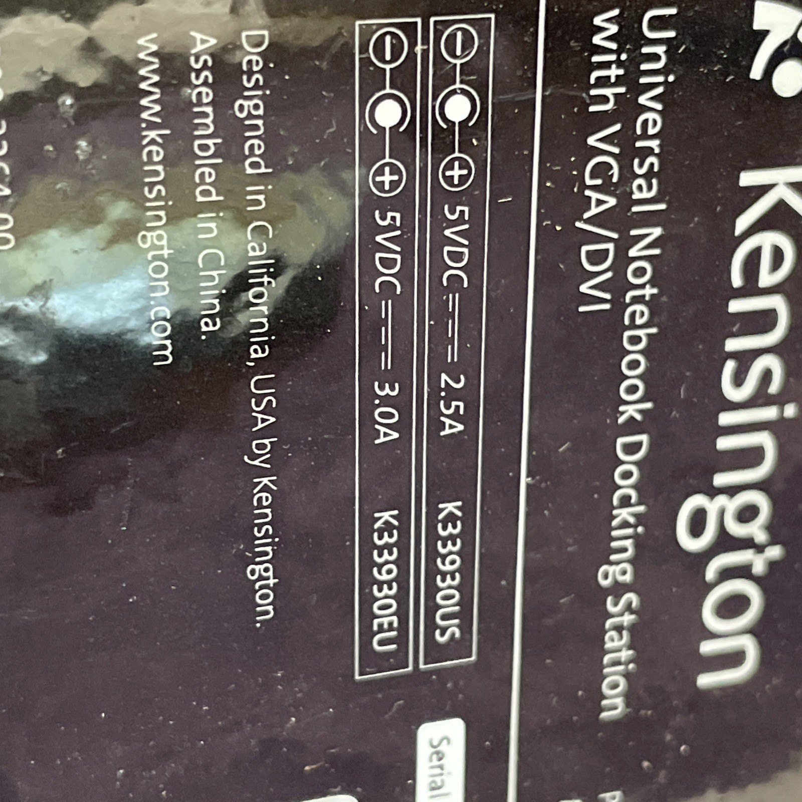 Kensington K33930US Universal Docking Station with Video sd300v