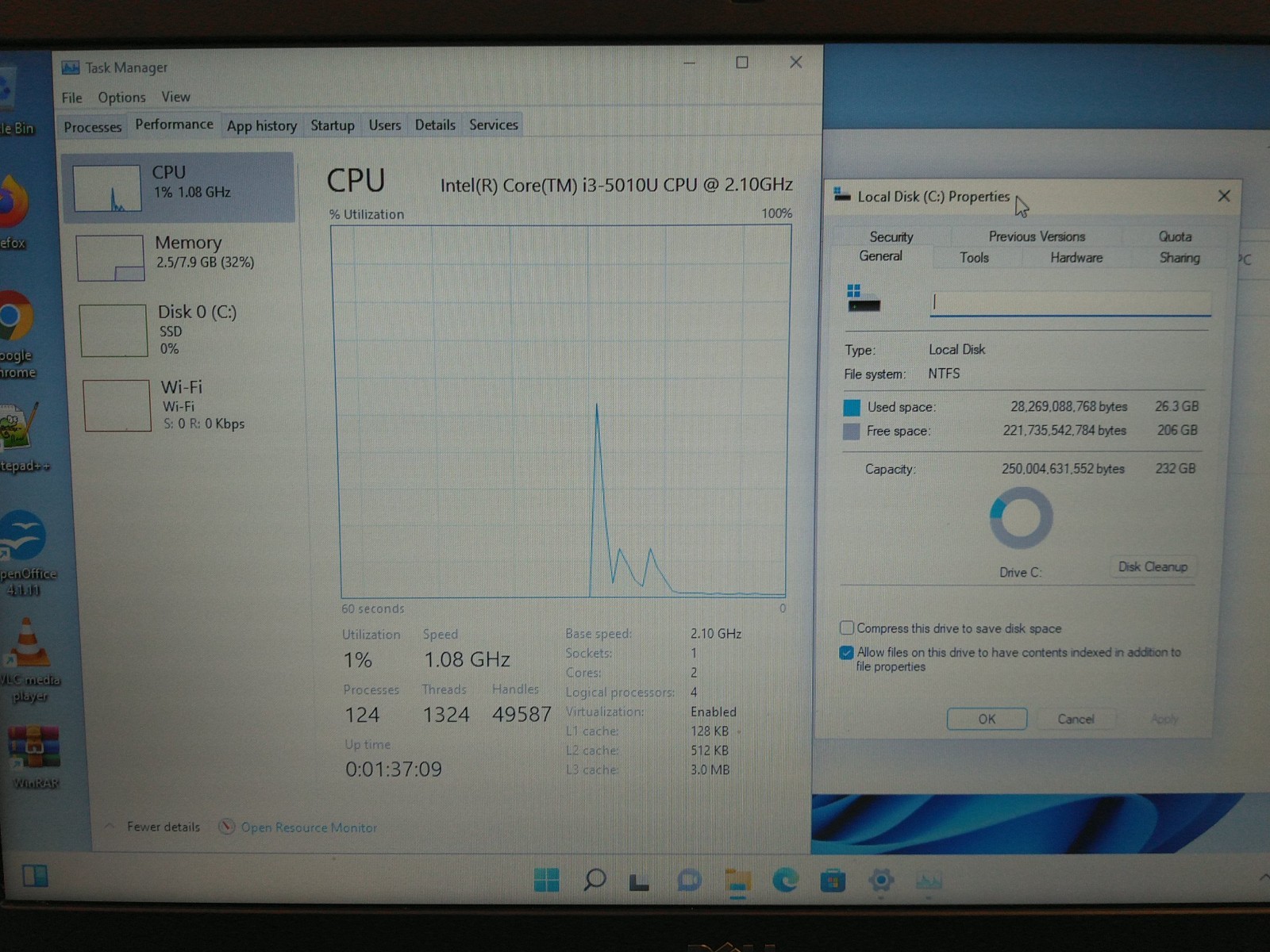 Dell latitude E5450 14” i3-5010U 2.1ghz 8gb ram 256gb ssd charger *READ 9HP7V32