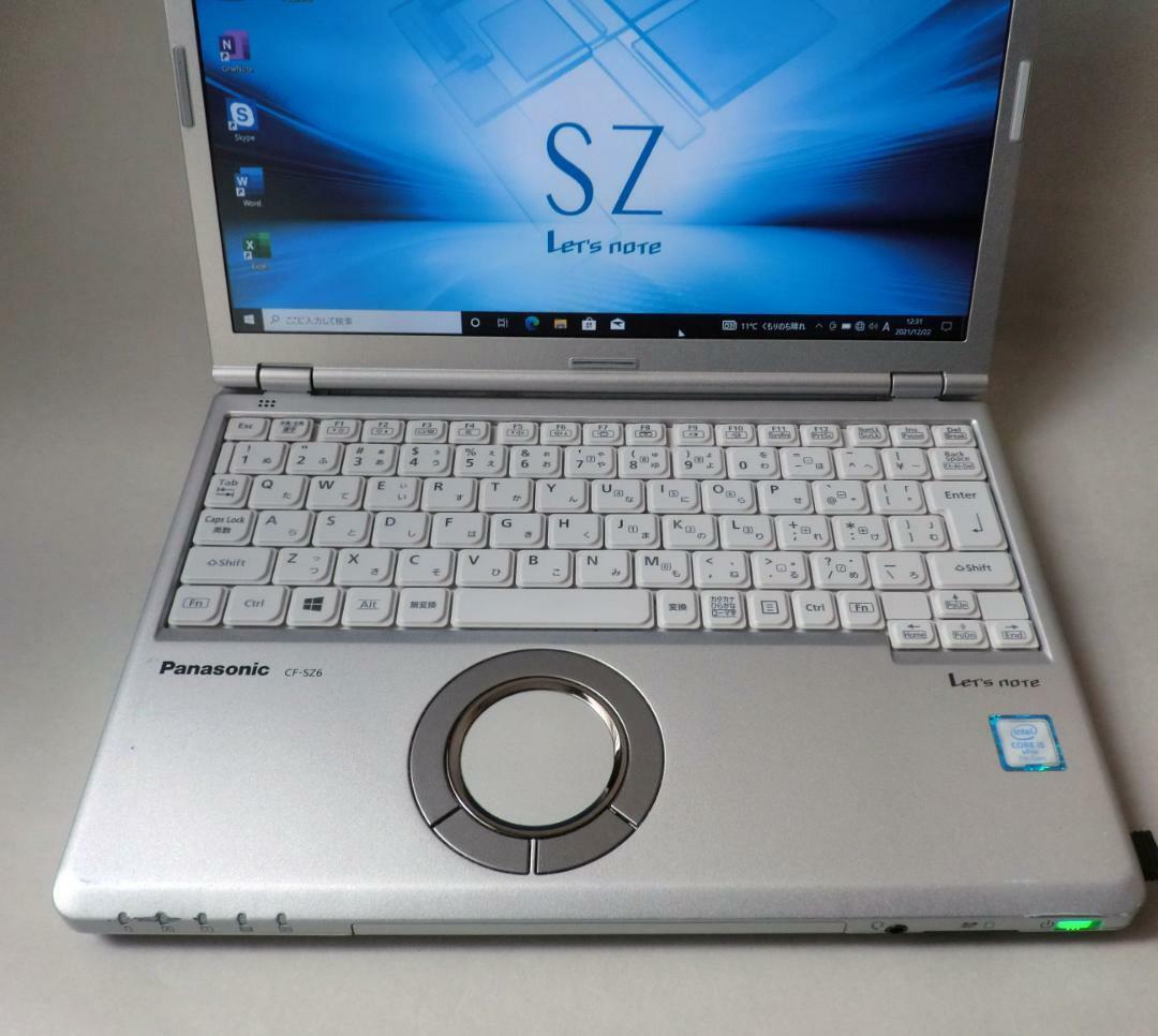 Panasonic Let’s Note CF-SZ6 CF-SZ6RDYVS Windows10 Core i5 7300U 8GB SSD 256GB