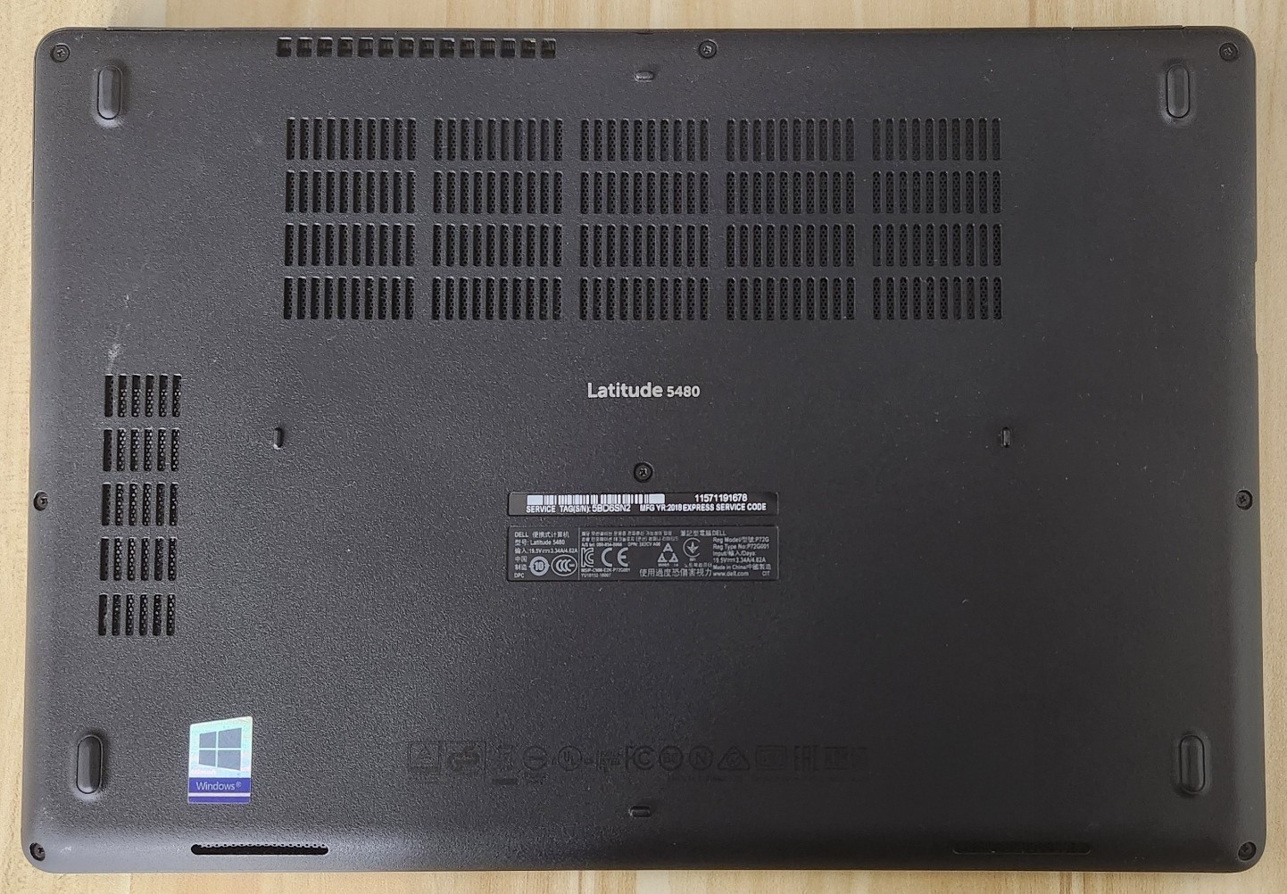 Dell Latitude 5480 I7-7820HQ @ 3.90GHz, 16GB RAM, 500GB SSD W11 PRO Touch